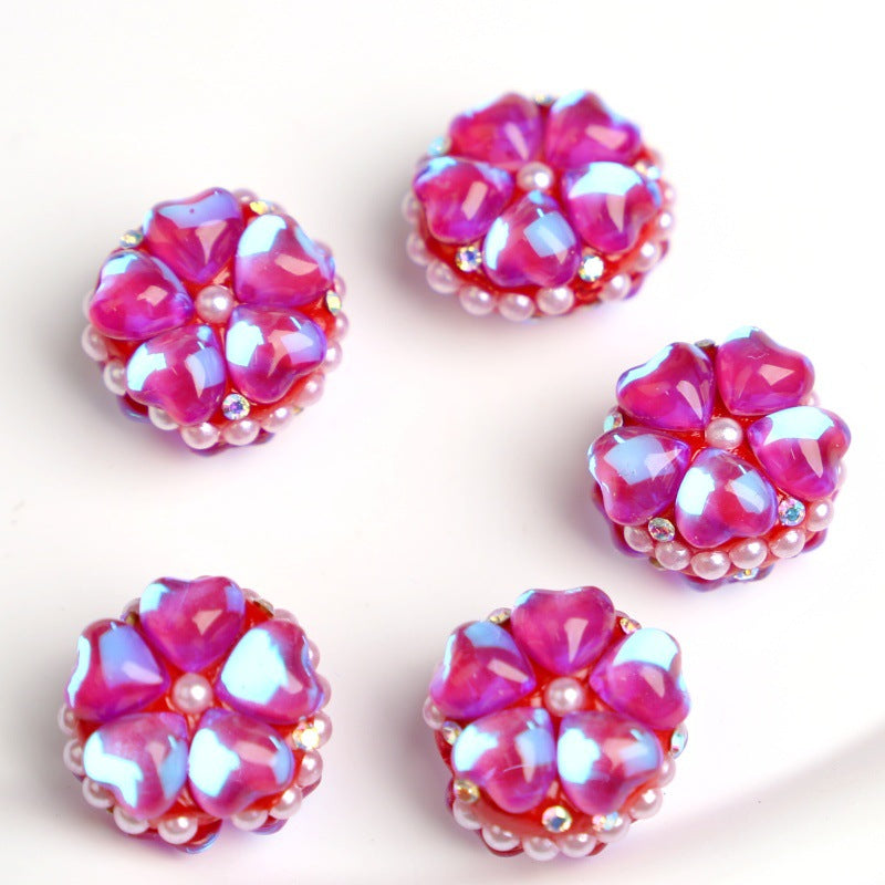 Wholesale 5PCS Crown Opal Tassel Nepalese Perforated Beads